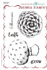 Mother Earth Rubber Stamp sheet - A5